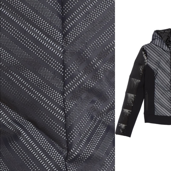 Blanc Noir Chevron Reflective Puffer Jacket - Picture 3 of 8